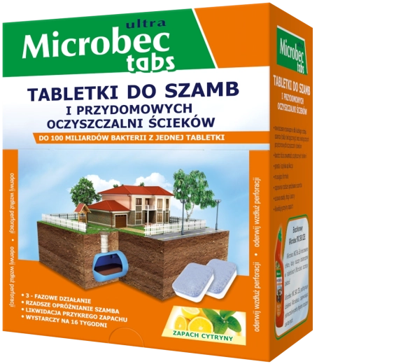 Microbec Ultra tabletki do szamb i przydomowych oczyszczalni