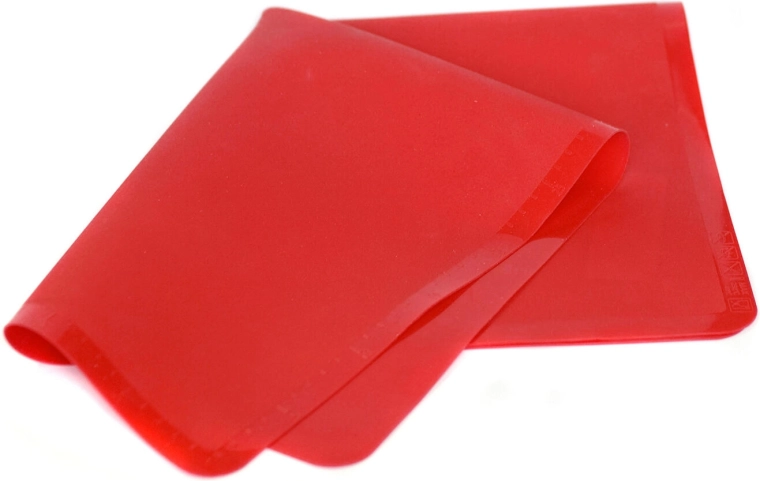 Silikonowa mata 50 × 40 cm z podziałką reliefową CULINARIA Red