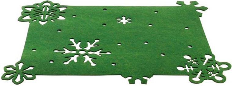 Filcowa podkładka Toro 45 × 35 cm świąteczna zielona