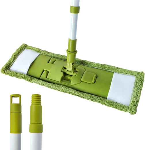 Mop do podłogi TORO z teleskopową rączką, zielony