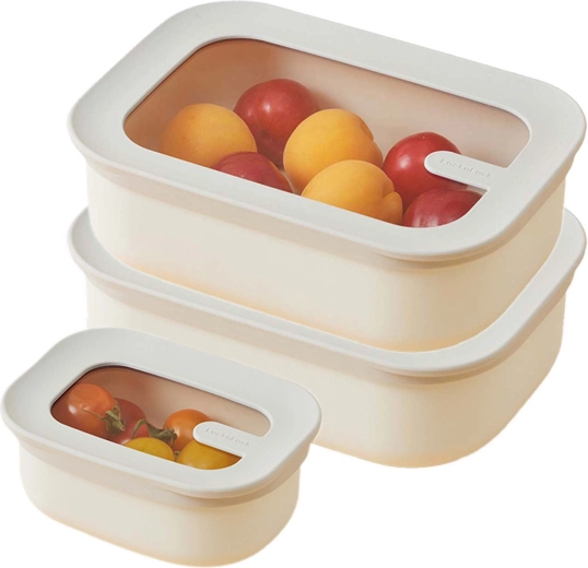 Pojemniki na żywność LocknLock Dual Nesting, zestaw 3 szt.