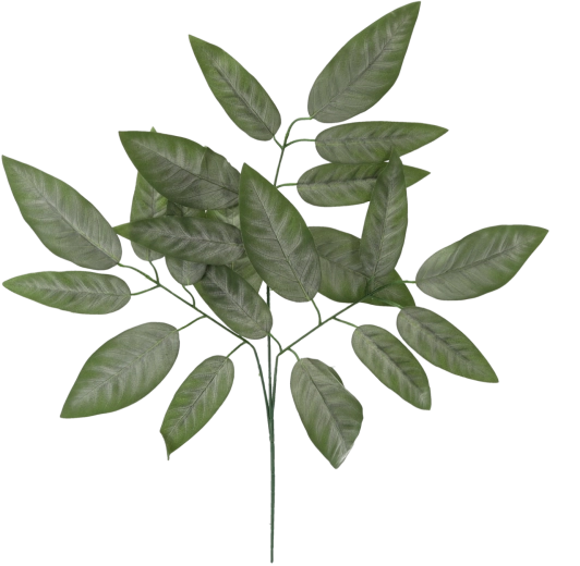 Sztuczna gałązka z liśćmi orzecha, zielona, 72 cm