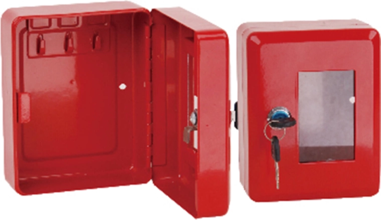 Szafka pożarowa na klucz z młoteczkiem, czerwona 150 × 120 × 80 mm