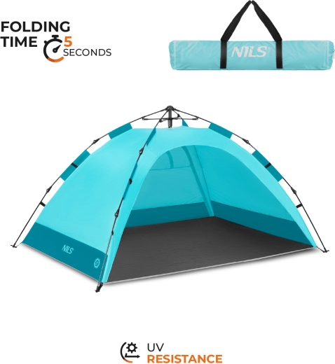 Nils pop-up namiot plażowy NC4802 niebieski