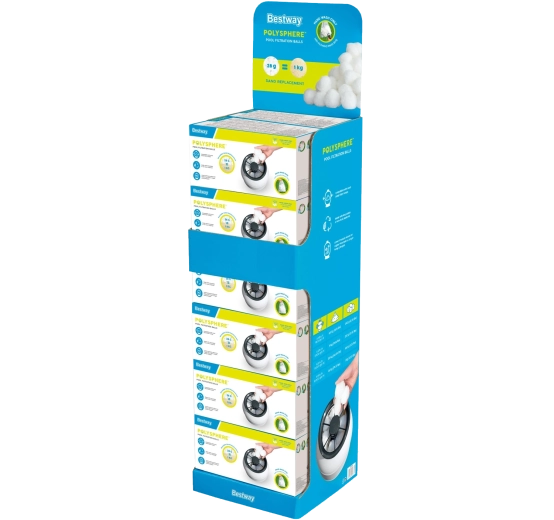 Kulki filtracyjne BESTWAY Polysphere 500 g – opakowanie stojakowe 12 szt.