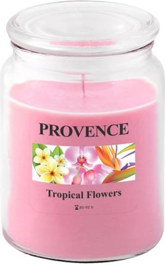 Świeca zapachowa w szkle PROVENCE tropikalne kwiaty 95 godzin