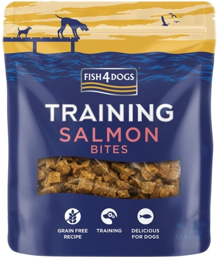Fish4Dogs treningowe przysmaki z łososia 80 g