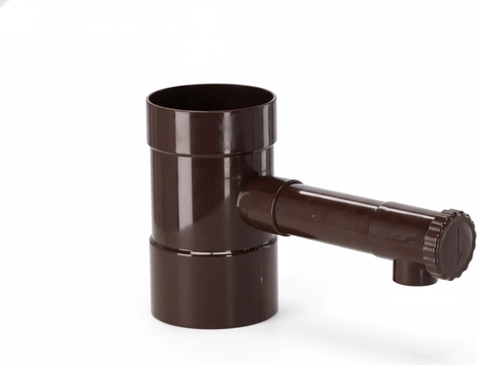 Brązowy zbieracz deszczówki 100 mm