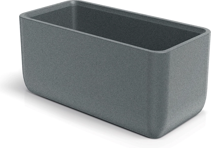 Donica MOLTA CASE 80 cm granitowa szara