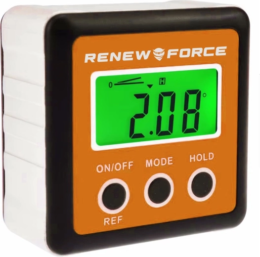 Cyfrowy kątomierz Renew Force z podstawą magnetyczną