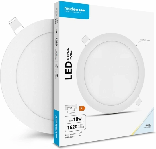 Okrągły panel LED 18 W zimna biel MODEE LIGHTING