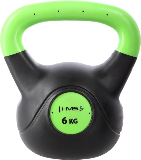 Kompozytowy kettlebell HMS Vin-Bell 6 kg zielony