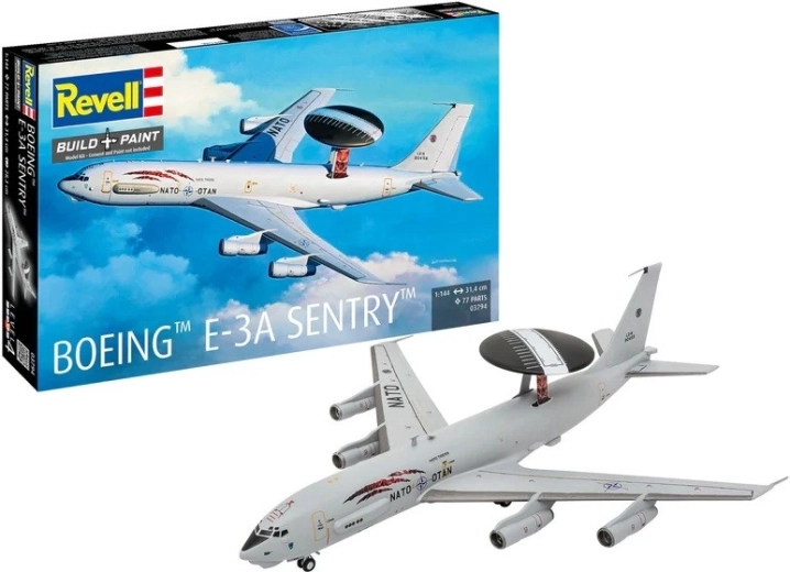 Plastikowy model samolotu Boeing E-3A Sentry 1:144