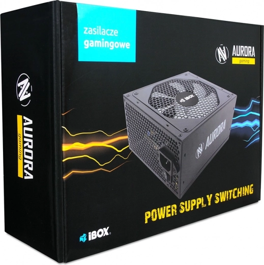 Zasilacz gamingowy Aurora 500W z wentylatorem 14 cm