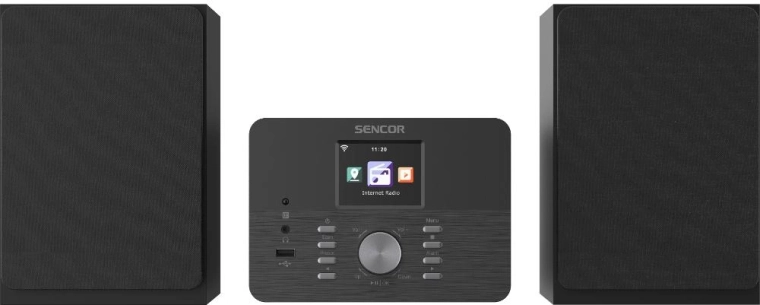Mikrosystem Sencor z Wi‑Fi, DAB+ i CD