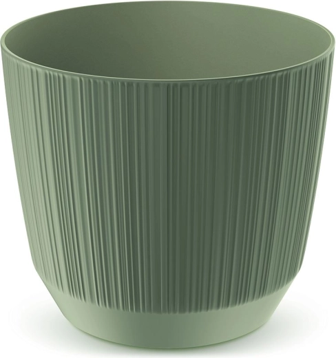 Doniczka w ziemistej zieleni 19,5 cm