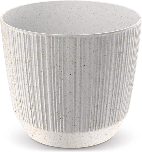 Doniczka Ryfo Eco Wood 16,8 cm biała