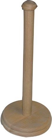 Drewniany stojak na kuchenne ręczniki papierowe 33 cm z drewna bukowego