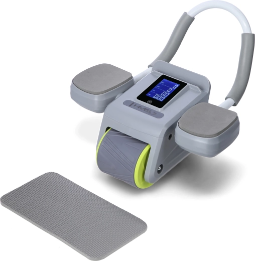 Rolka do brzucha HMS z automatycznym powrotem, szara