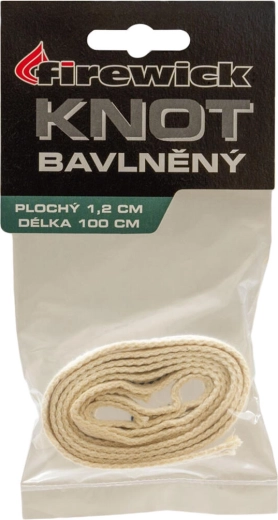 Płaski knot 12 mm do lamp naftowych, długość 1 m