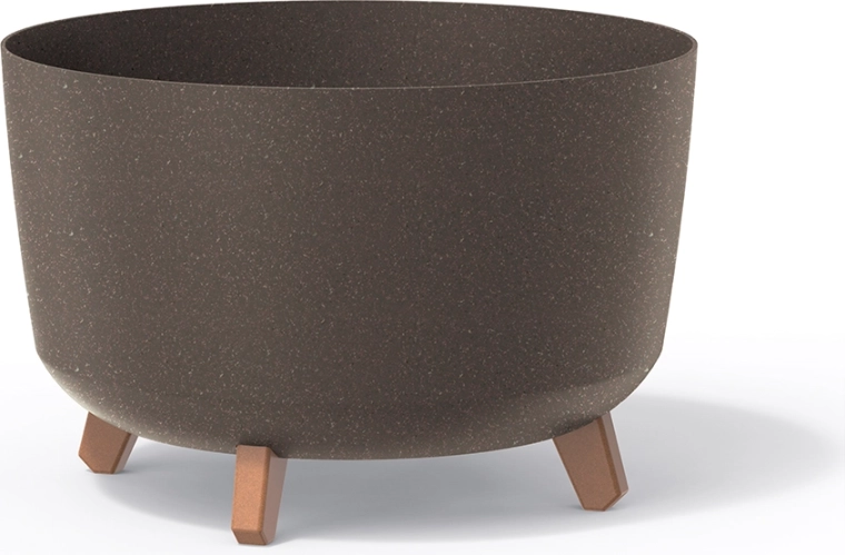 doniczka gracia eco wood 23,5 cm – kawa