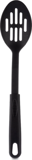 Czarna łyżka cedzakowa BLACKLINE 30,5 cm