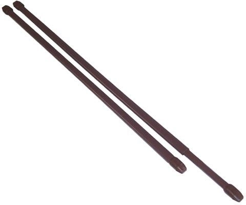 Teleskopowy drążek witrażowy 50–90 cm, metalowy, brązowy, zestaw 2 szt.