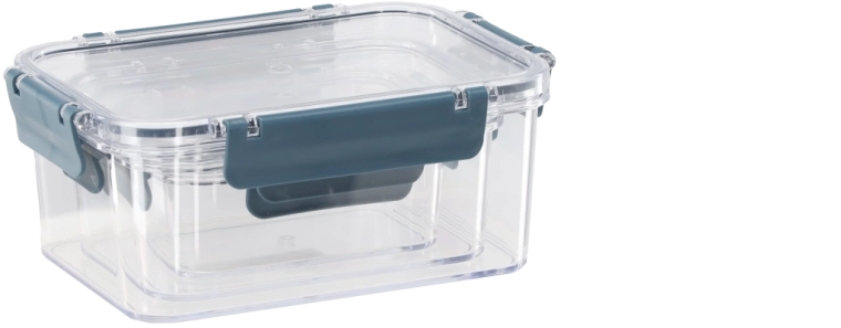 Zestaw prostokątnych pojemników na żywność z silikonową uszczelką SOFTCHEF, 3 szt.