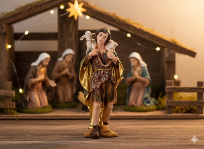 Figura pasterza do szopki 70 cm z polyresinu