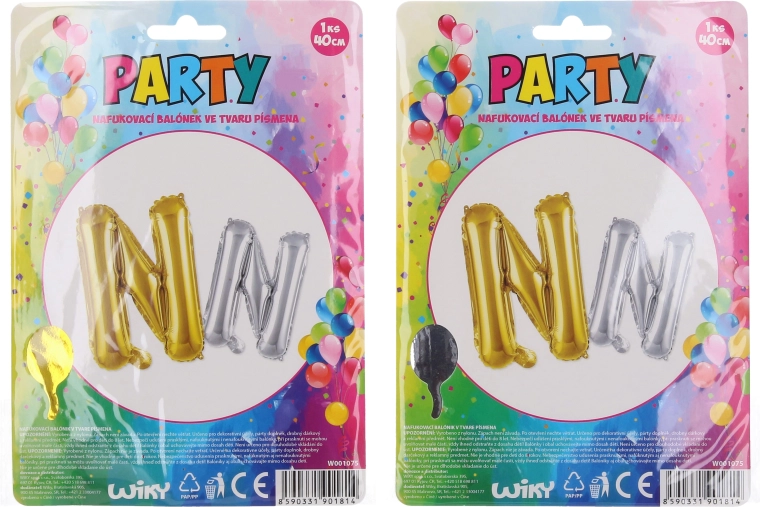 Nadmuchiwany balonik litera N