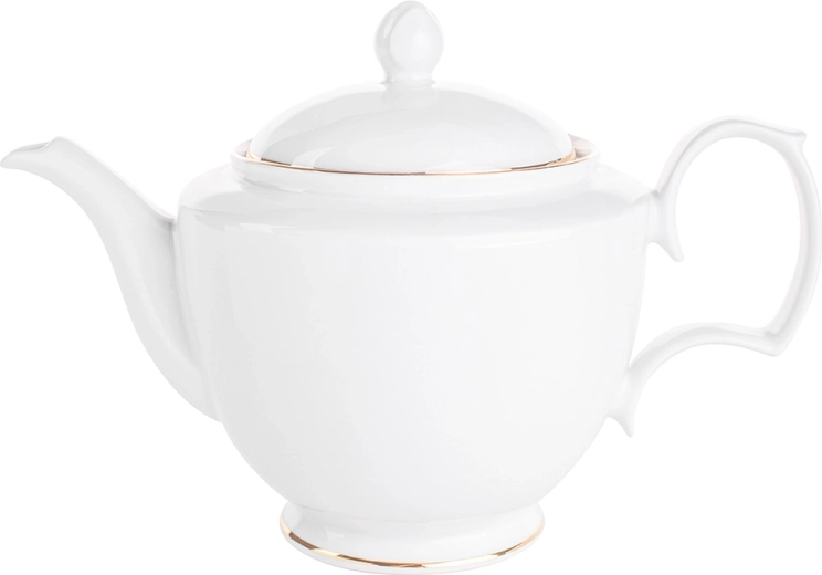 MariaPaula Klasyka Złota Linia porcelanowy imbryk do herbaty 1,2 l