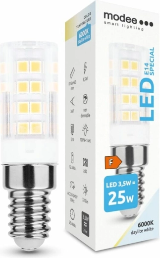 Ceramiczna żarówka LED E14 3,5 W zimna biel 6000 K MODEE SMART LIGHTING