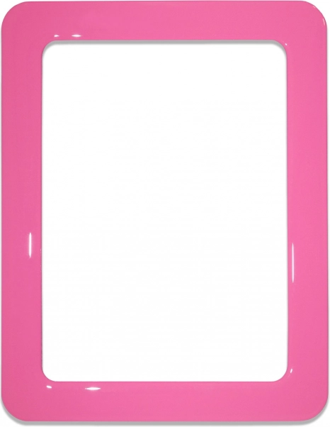 Magnetyczna samoprzylepna ramka różowa 16,0x11,8 cm