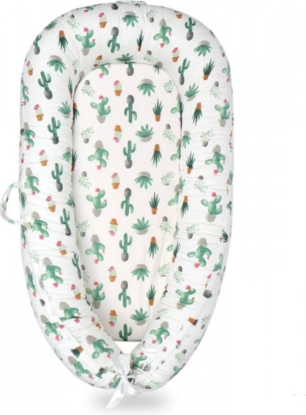 Gniazdko niemowlęce 90 × 50 cm – wzór kaktusy