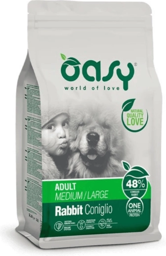 Oasy One Animal Protein Adult Medium/Large królik 2,5 kg