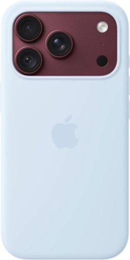 Silikonowe etui z MagSafe do iPhone'a 18 Pro – chłodny niebieski