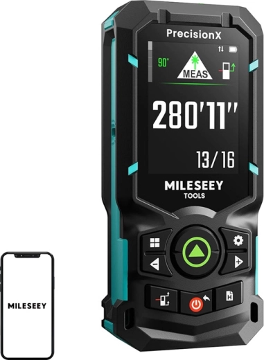 Mileseey S50 laserowy dalmierz z zielonym laserem 120 m