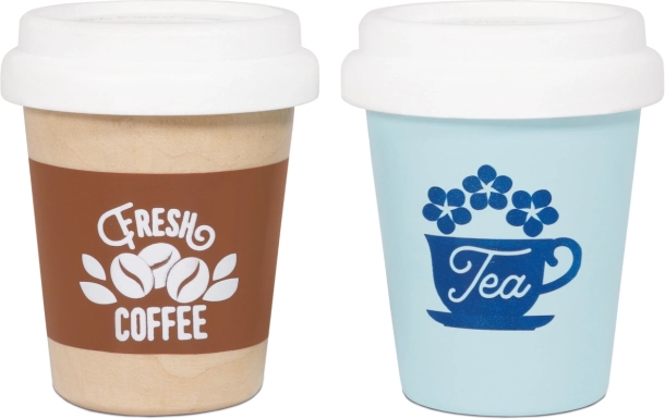 Le Toy Van kawa i herbata na wynos – drewniany zestaw 2 kubków