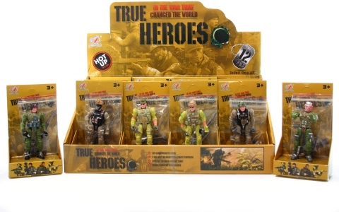 Figurki żołnierza z bronią –