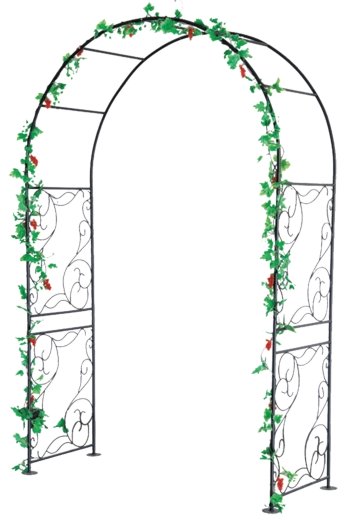Ogrodowa metalowa pergola łukowa 135 × 54 × 215 cm