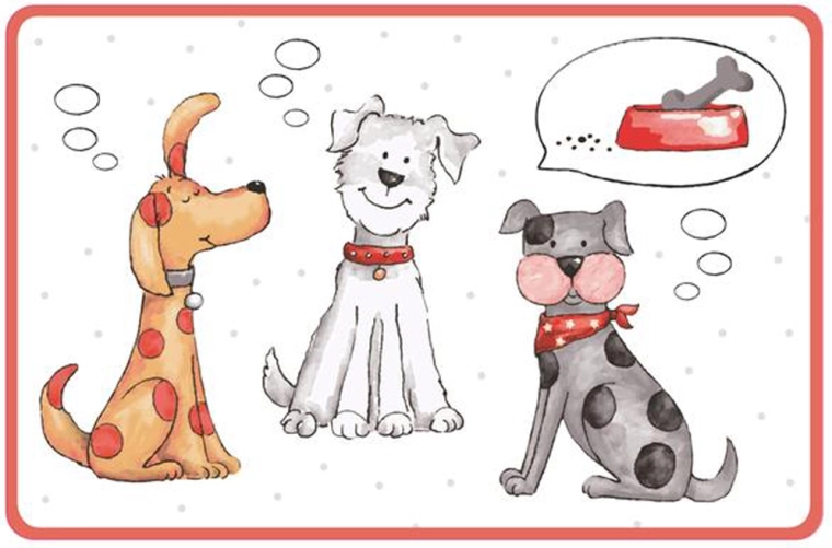 Plastowa podkładka stołowa Toro z motywem kota i psa 44 × 28,5 cm