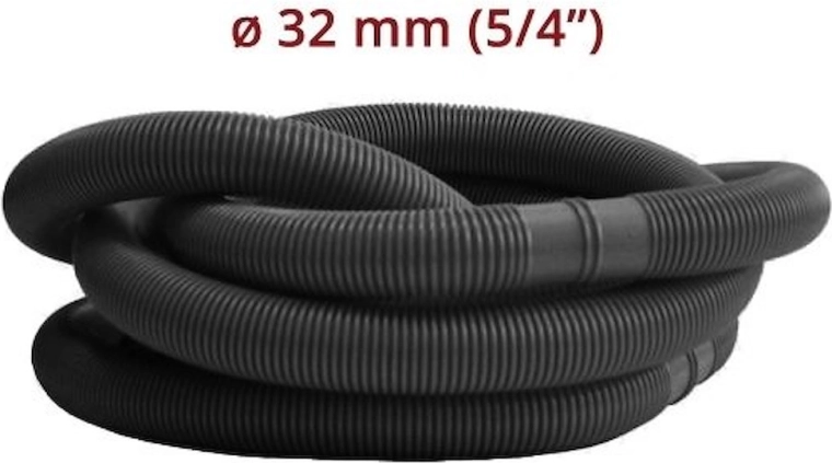 Wąż basenowy na metry 32 mm (5/4") czarny – 1 m