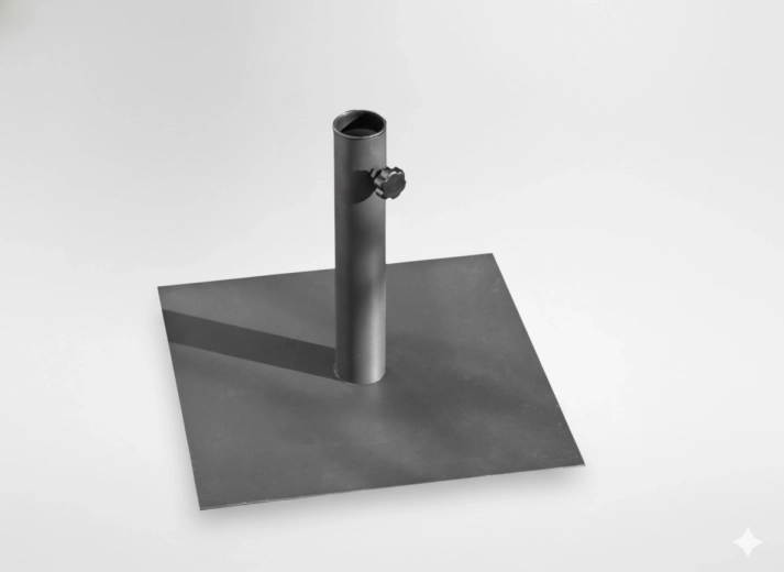 Metalowa podstawa do parasola 40 × 40 cm szara