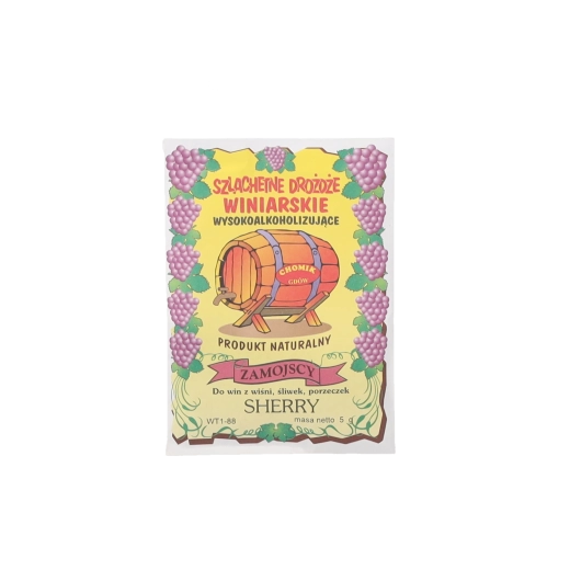 Drożdże winiarskie Sherry do win deserowych i białych, 5 g