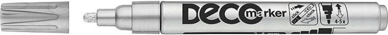 Marker ICO Deco srebrny 2–4 mm