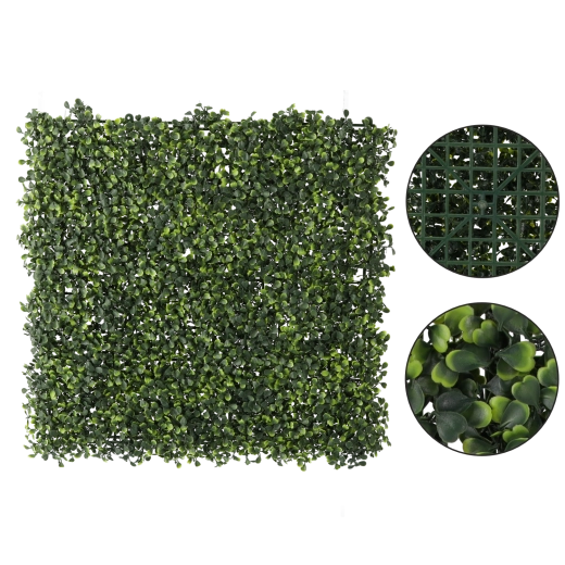 Panel dekoracyjny z sztucznego bukszpanu 50 × 50 cm