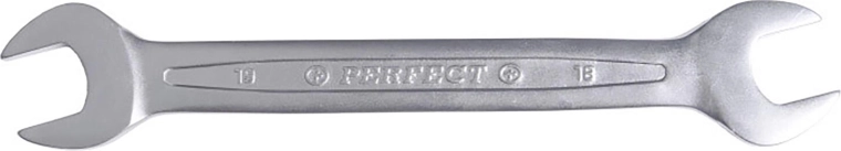 Dwustronny klucz oczkowy STALCO 18–19 mm, polerowany