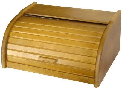 Drewniany chlebak 39 × 28 × 18 cm dąb