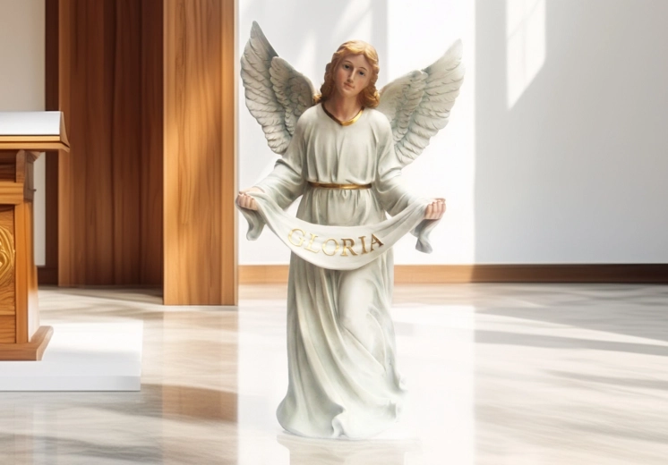Figurka do szopki – anioł z czerpakiem 99 cm