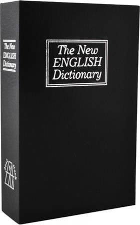 sejf ukryty w książce – książka-sejf, czarny